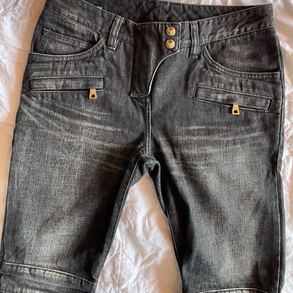 Balmain Grey Mid Rise Straight leg jeans - Picture 3 of 6